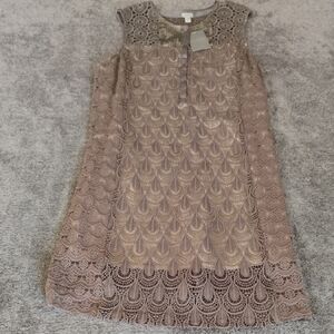 Anthropologie Tiny NWT Lace Sequin Shift Dress
